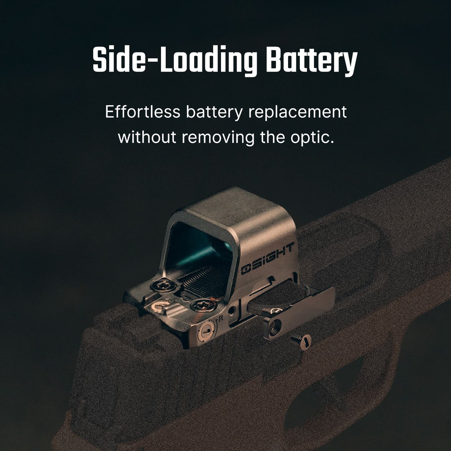Osight K – Open Reflex Sight with Side‑Loading Battery