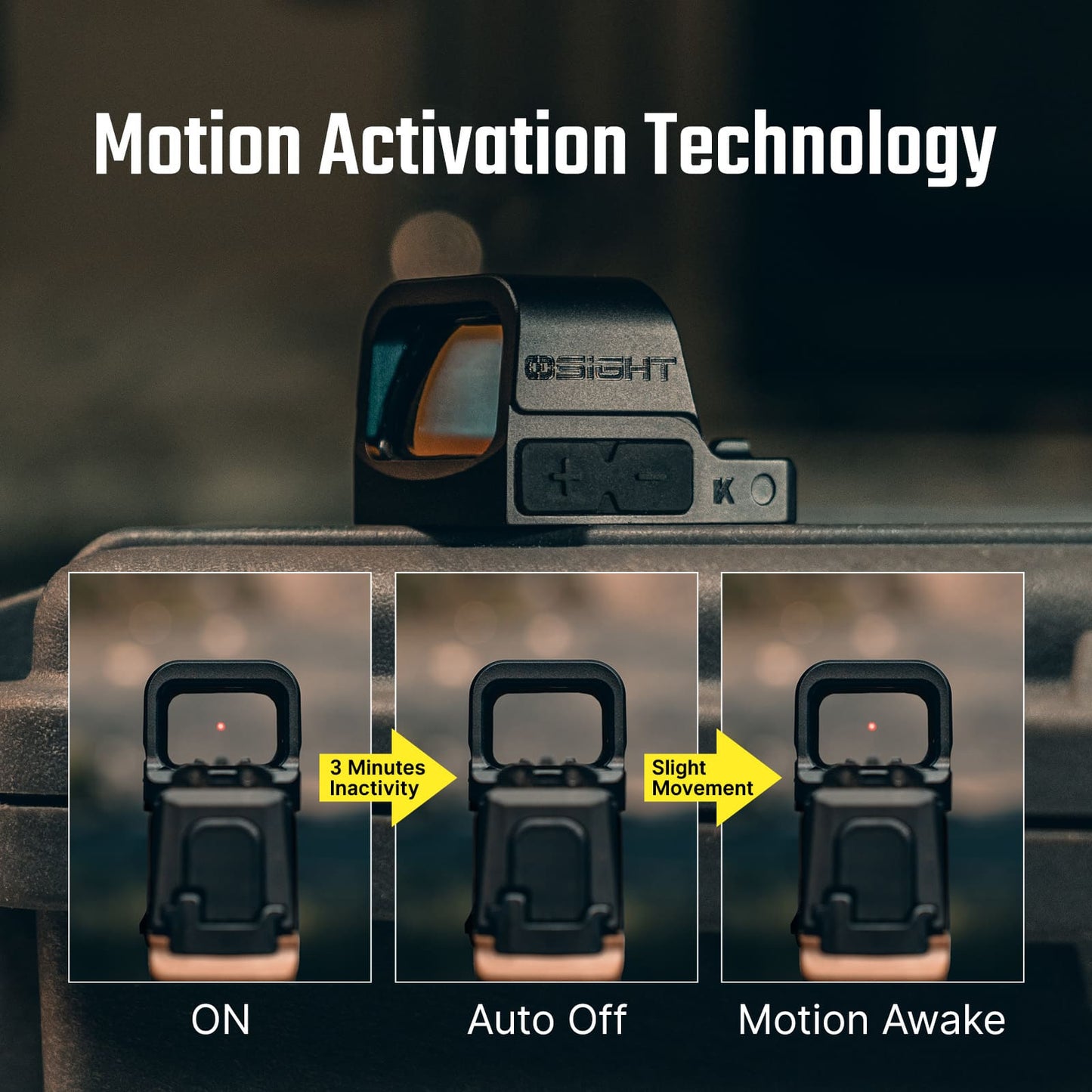 Osight K – Open Reflex Sight with Side‑Loading Battery