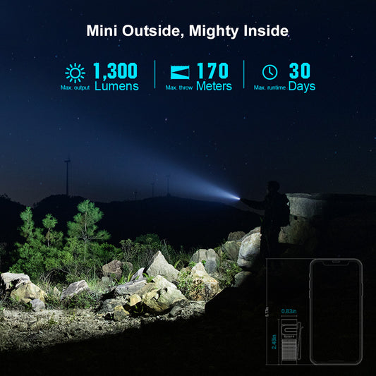 Olight Baton 4 – Compact Power EDC w/Charging Case - 1300 Lumen / 170m