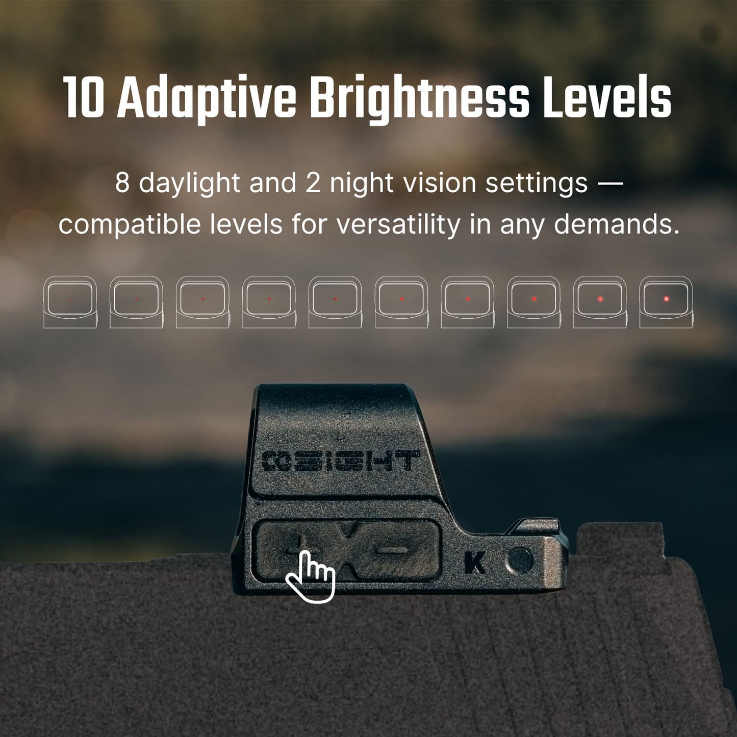 Osight K – Open Reflex Sight with Side‑Loading Battery