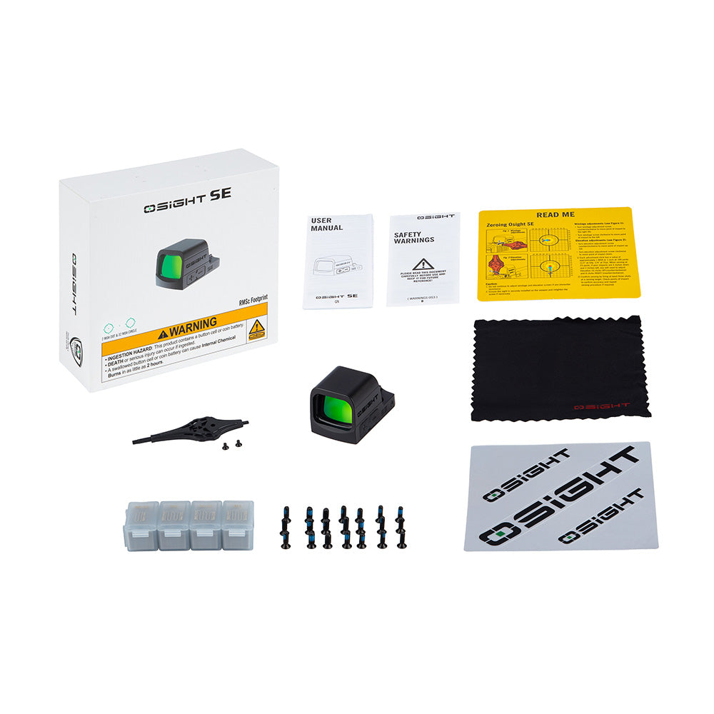 Olight Osight SE GN (Multi Reticle) – Enclosed Green Dot Sight (2 MOA Dot + 32 MOA Circle)