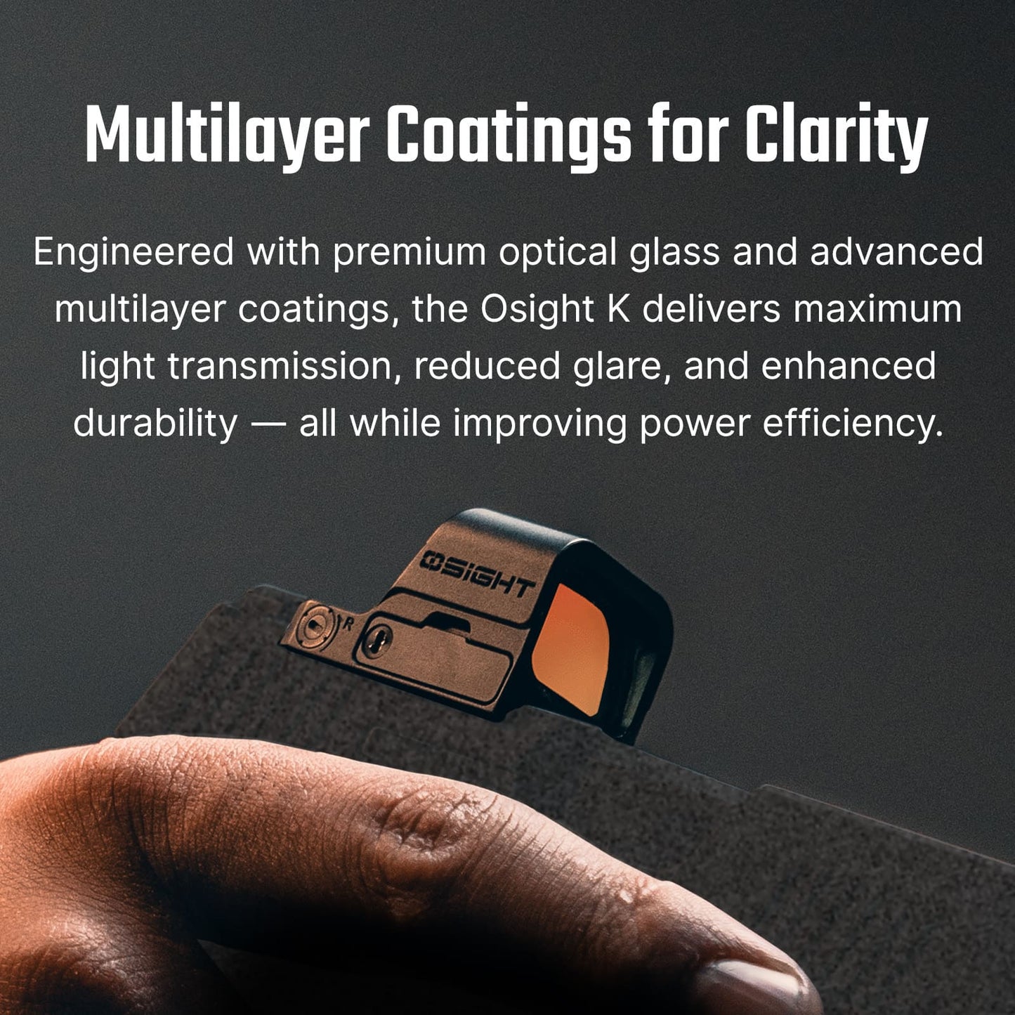 Osight K – Open Reflex Sight with Side‑Loading Battery