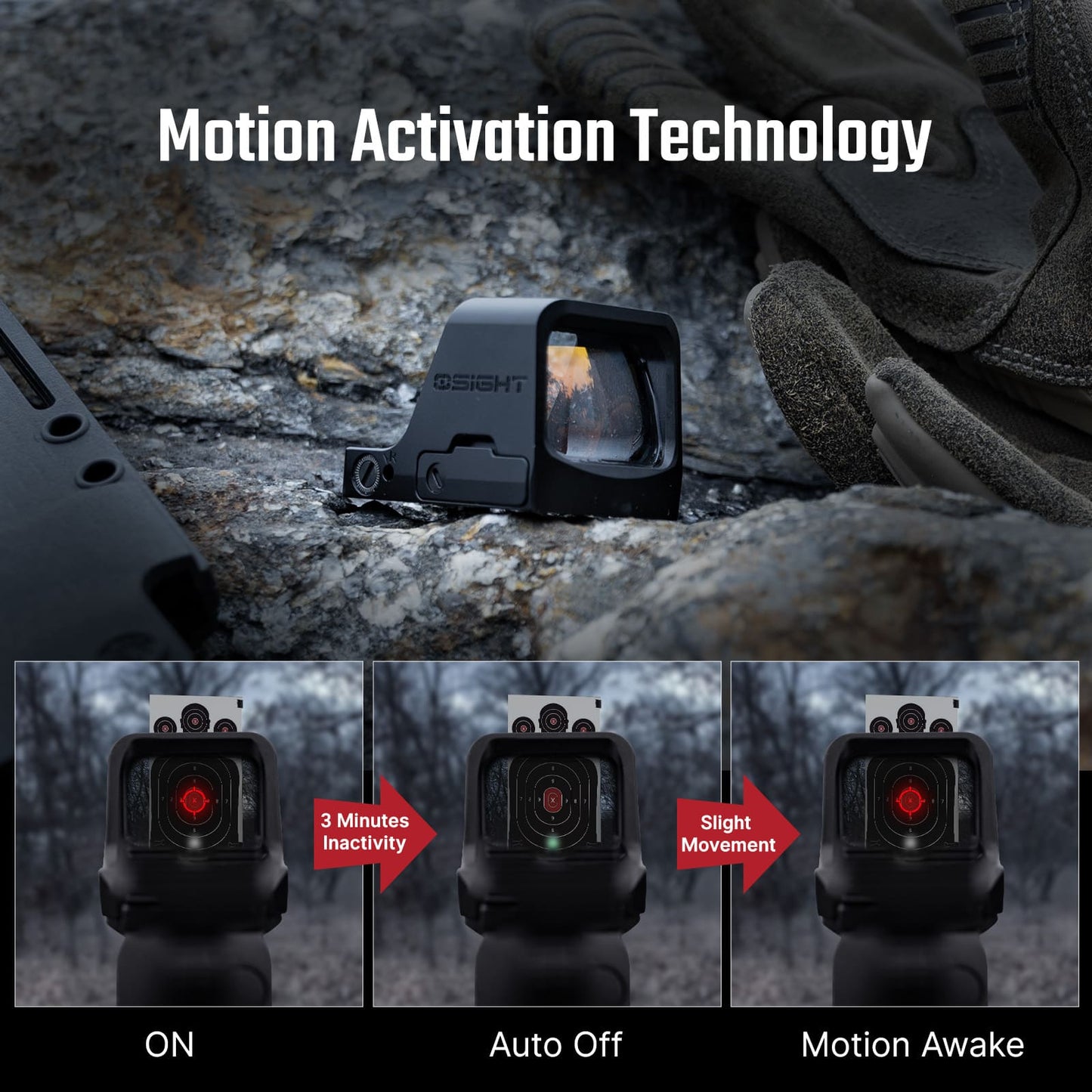 Osight C – Open Reflex Optic with Side‑Loading Battery