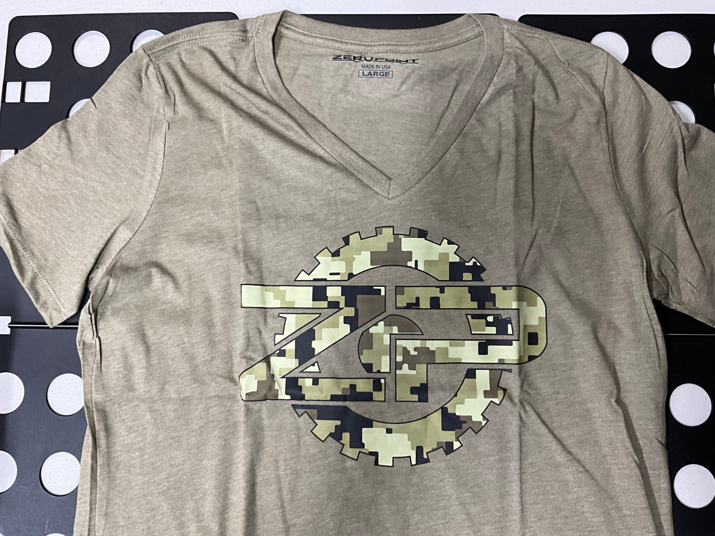 ZP Gear Ladies V-Neck Tee – Forest Camo Edition