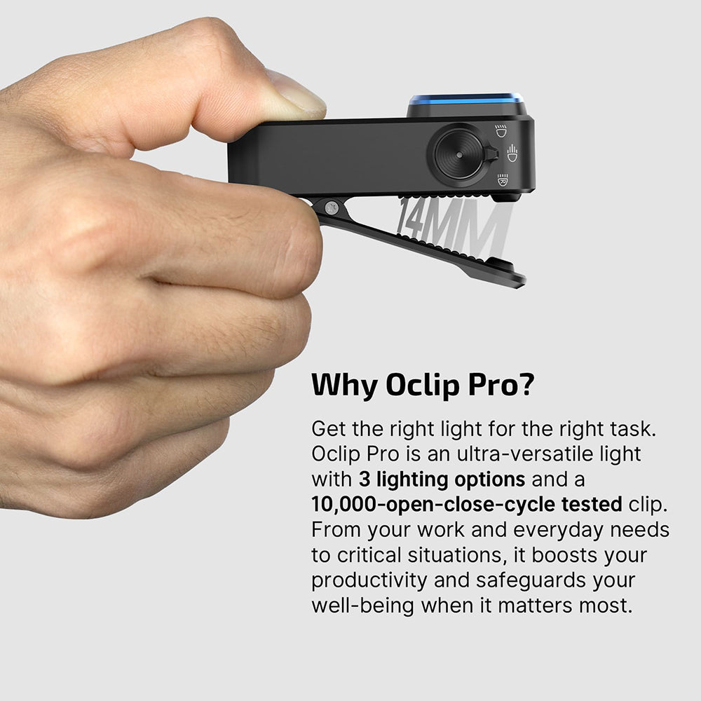 Olight Oclip Pro – Triple-Beam Clip-On - 500 Lumen / 120m