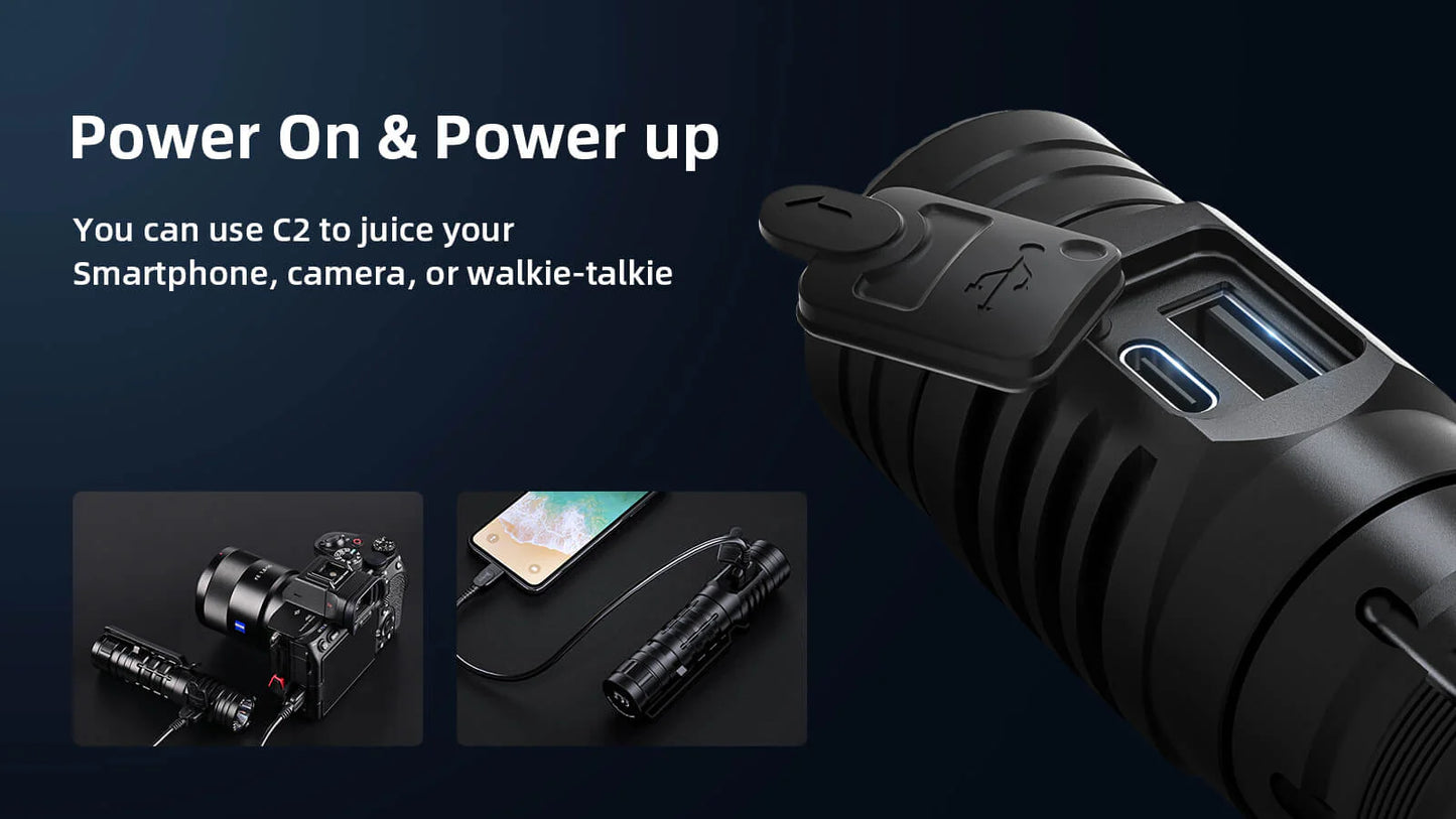 WUBEN C2 – 2,000 Lumen Tactical Flashlight