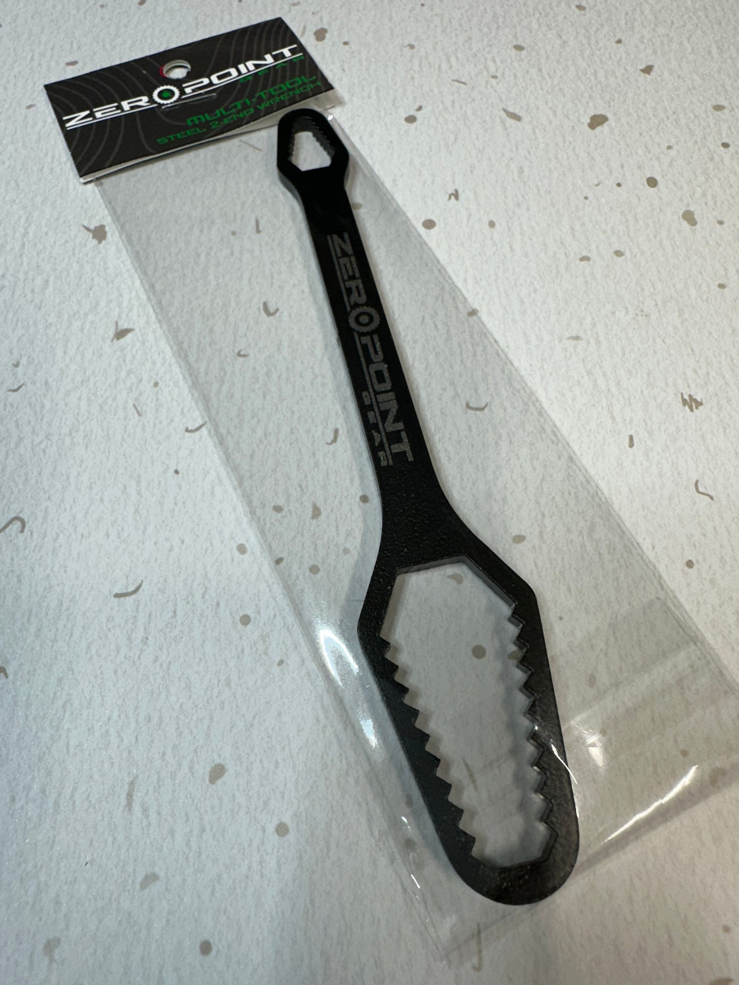 Pocket Dual-End Wrench – Black Powdercoated Compact