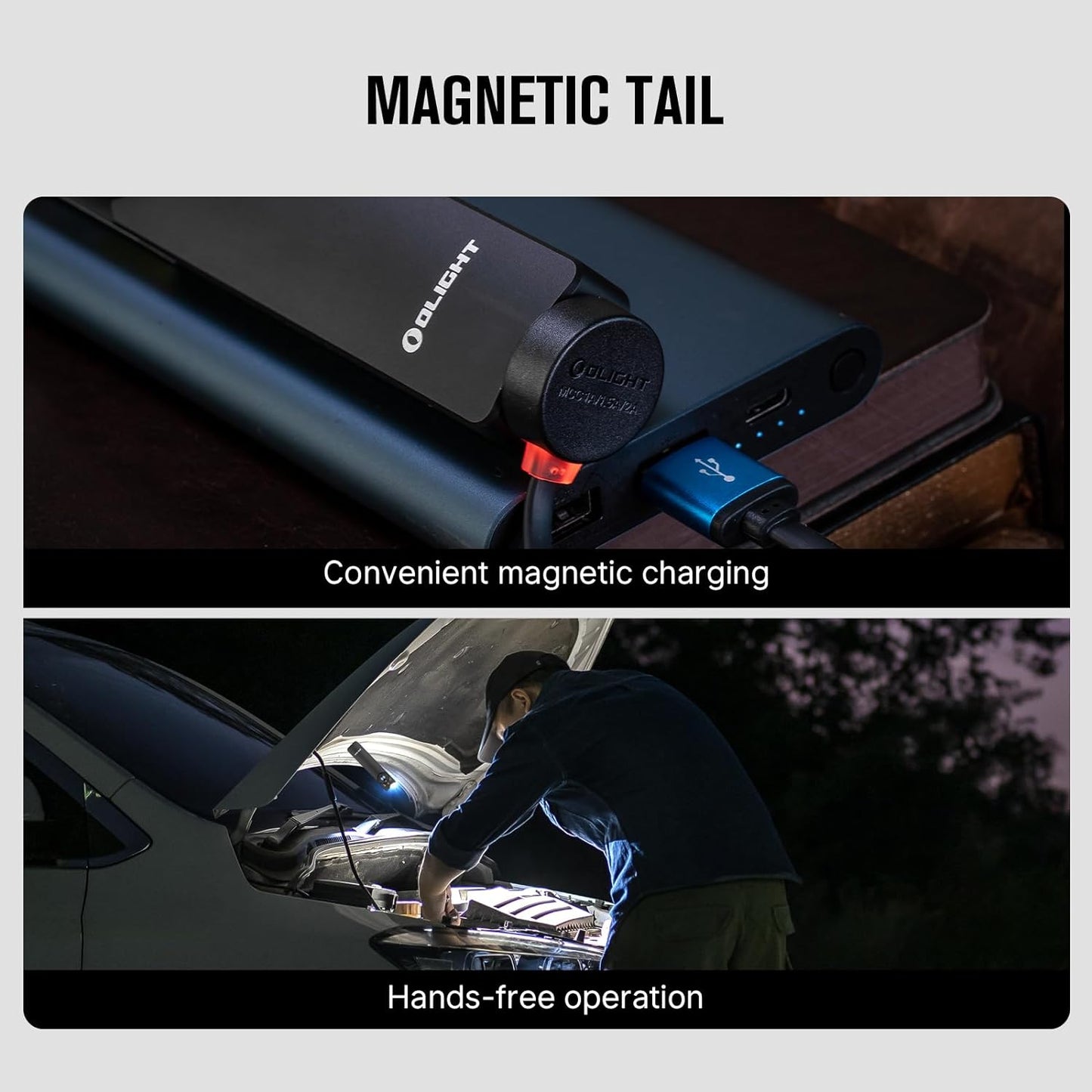 OLIGHT Arkfeld Pro – Triple Beam EDC Flashlight (Black NW)