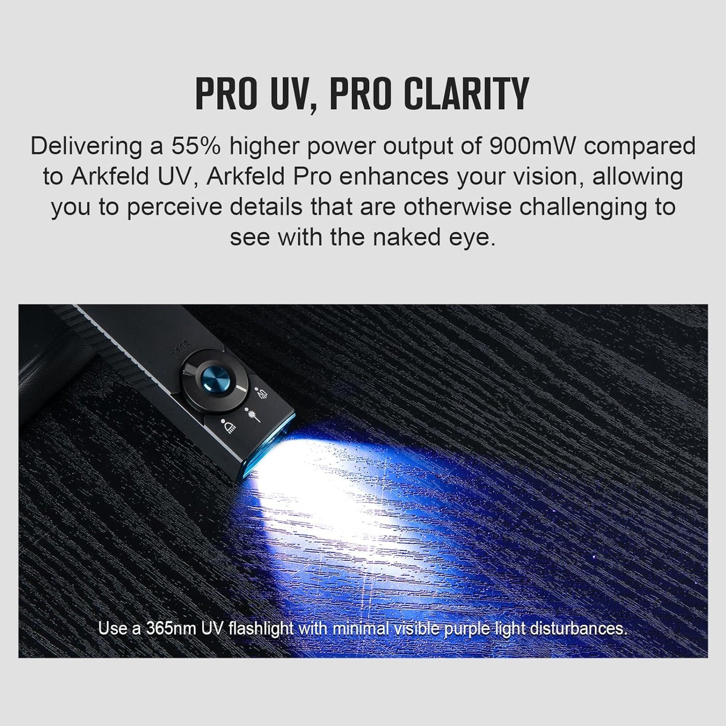 OLIGHT Arkfeld Pro – Triple Beam EDC Flashlight (Black NW)