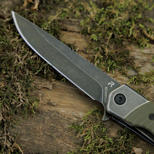 REVO Knives Duo – Drop Point w/ Aux Cutter (Green)
