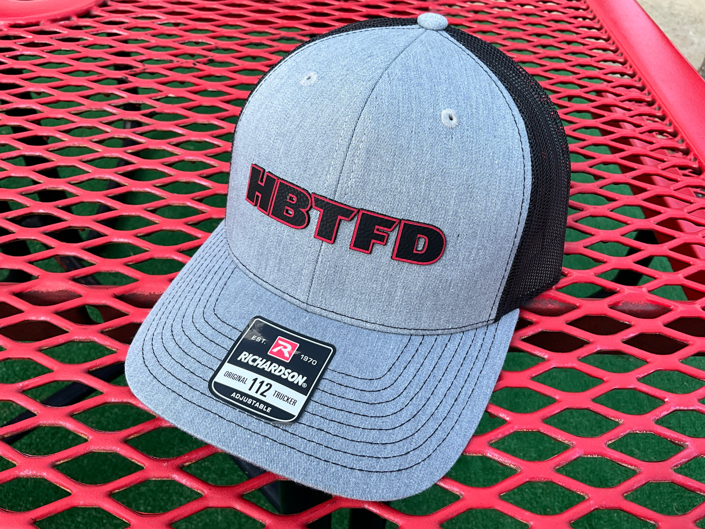 UGA HBTFD Big Font Trucker Hat (PU Leather Patch)