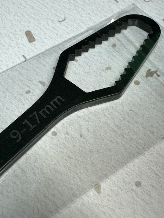 Pocket Dual-End Wrench – Black Powdercoated Compact