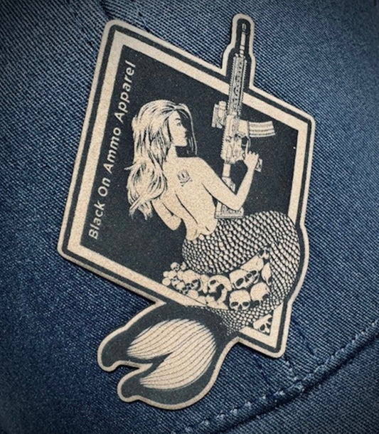 Mermaid Flexfit Hat – Black on Ammo