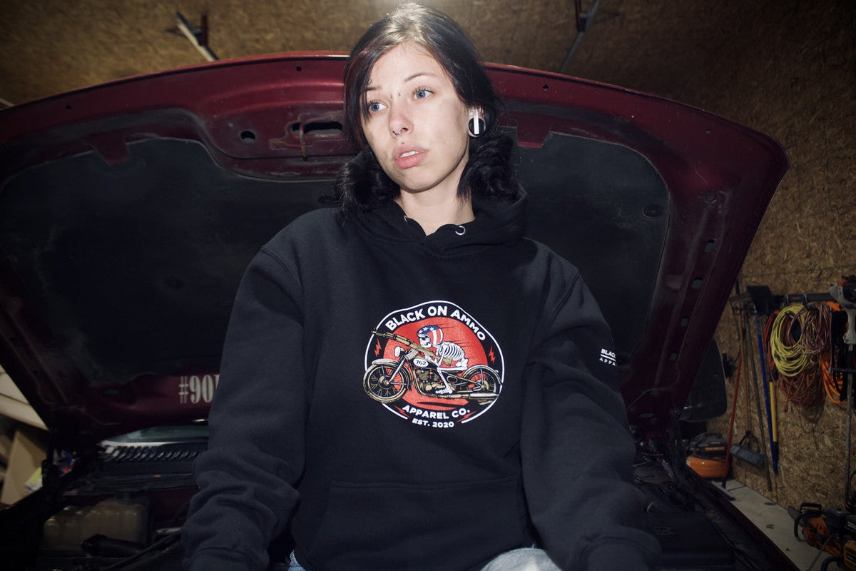 (NEW!) The 762 Syndicate | Motorcycle Fleece Lined Hoodie