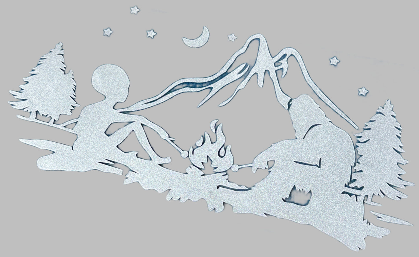 Campfire Legends Decal – Sasquatch & Alien Edition