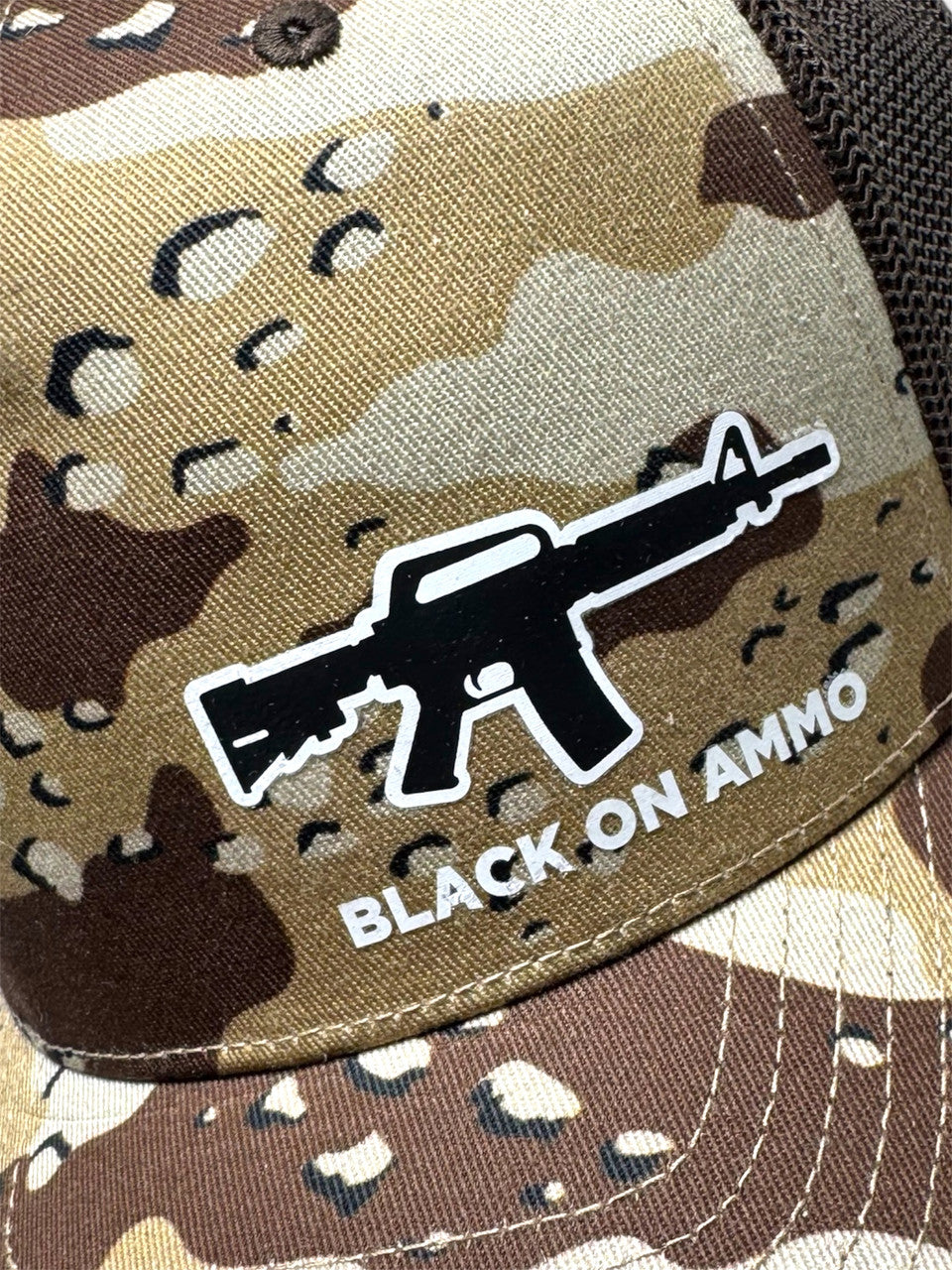 "Chocolate Chip" Camo / Mesh Back | Snapback Hat
