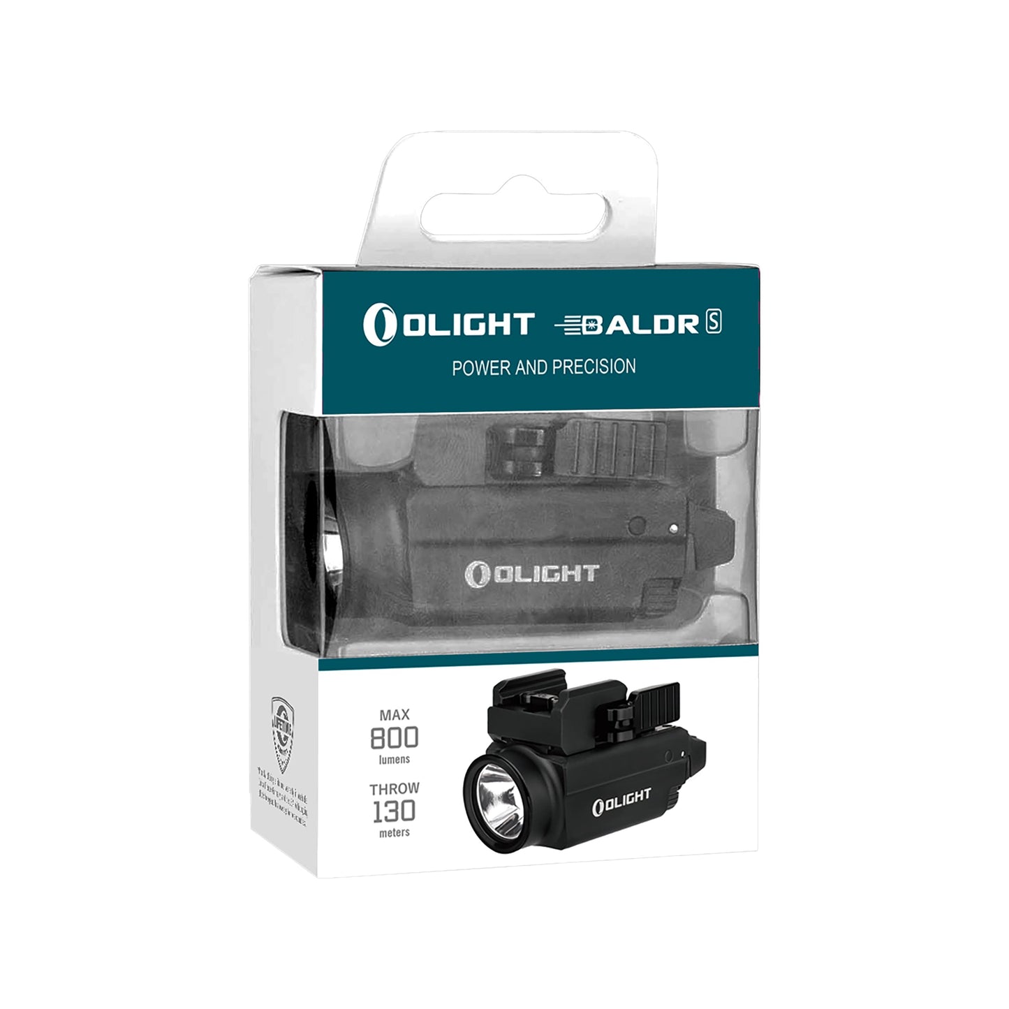 Olight Baldr S – Rail-Mounted Light with Strobe & Green Laser - 800 Lumens