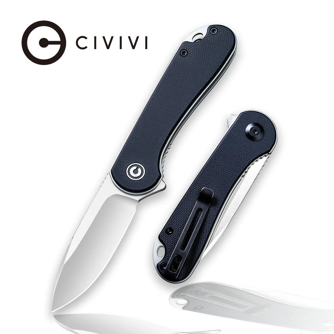 CIVIVI Elementum C907A – D2 Steel Blade with Black G10 Handle