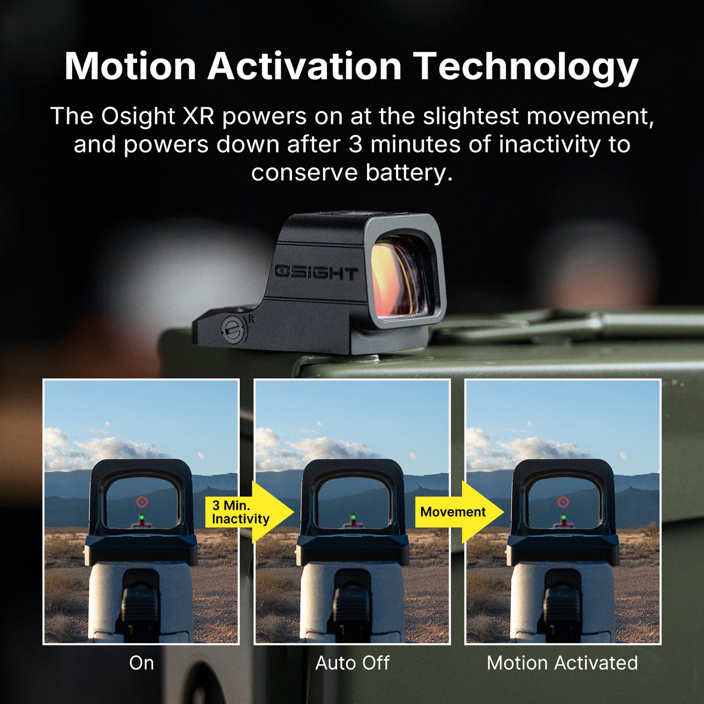 OLIGHT Osight XR – Enclosed Red Dot Sight (RMR Footprint)