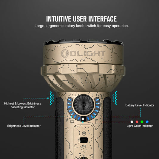 Olight Marauder Mini Powerful LED Flashlight With RGB - 7000 Lumen / 600m