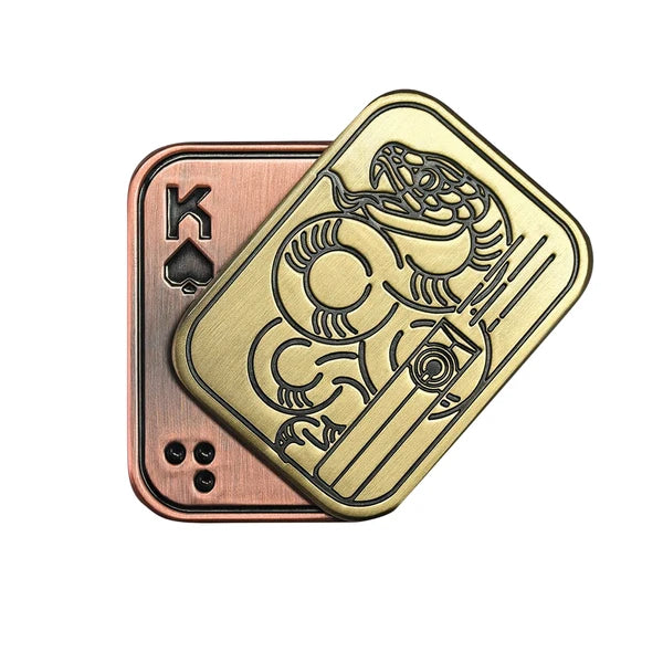 Olight ArkPro Metal Push Card in Silver and Rose Gold