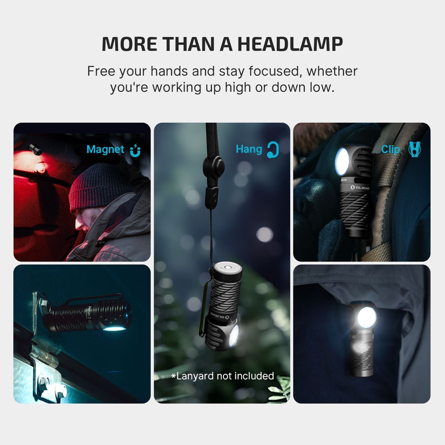 Perun 3 Mini HCRI – Compact EDC Headlamp & Flashlight (1250 Lumens)
