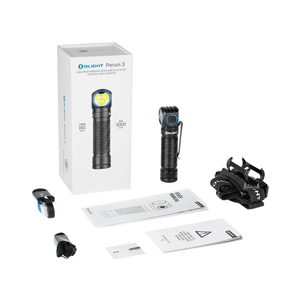 Olight Perun 3 – 3,000 Lumen Rechargeable Headlamp & EDC Flashlight