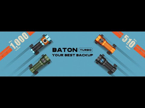 Olight Baton Turbo – Long-Range EDC - 1000 Lumen / 510m