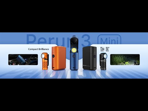 OLIGHT Perun 3 Mini Headlamp & Flashlight with Red and White Light