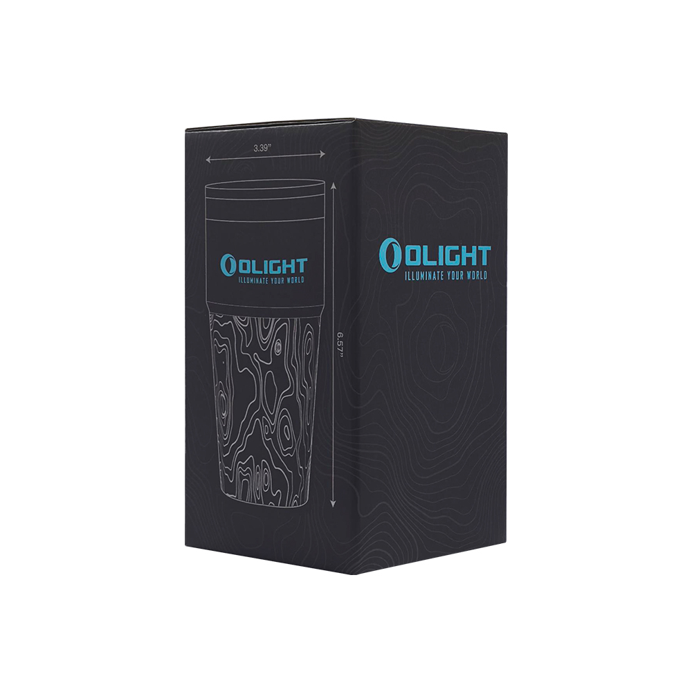Olight Black Contour Lines 20oz Tumbler