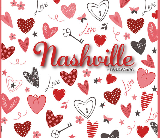 Nashville Hearts Tumbler 20oz (Wholesale)