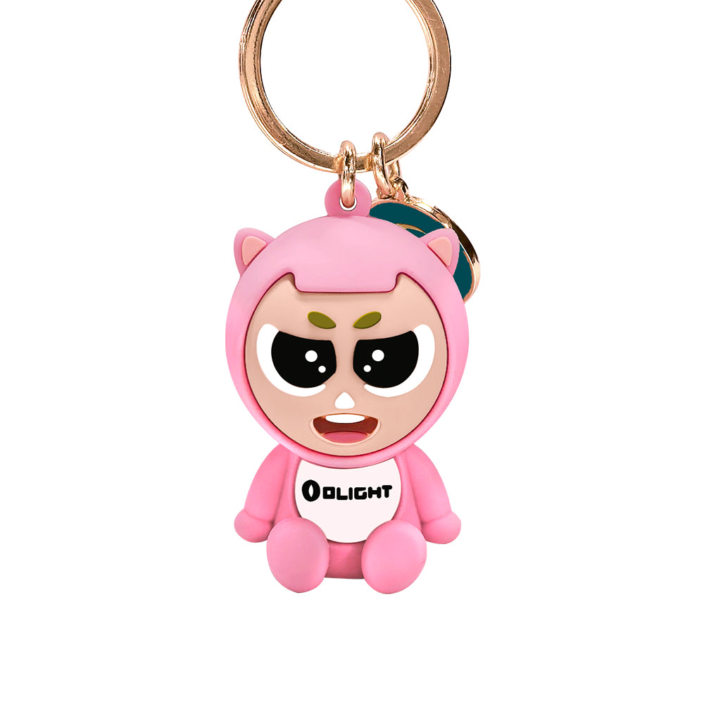 Olight Pink Mascot Keychain