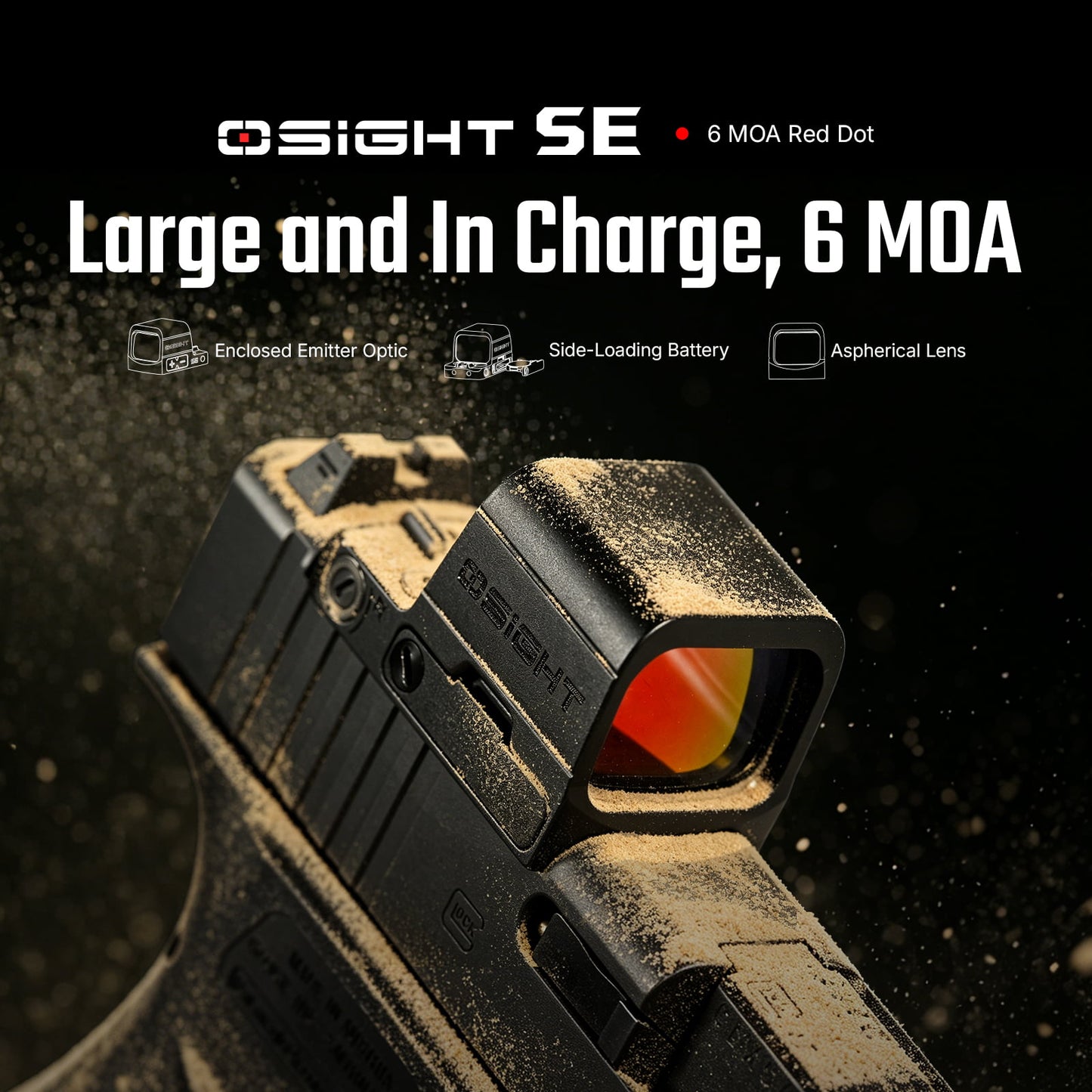 Olight Osight SE – Enclosed Red Dot Sight (6 MOA Red Dot)