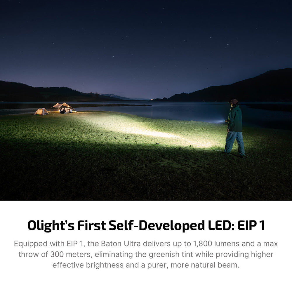 Olight Baton 4 Ultra – Compact High-Lumen EDC Flashlight - 1600 Lumen / 200m