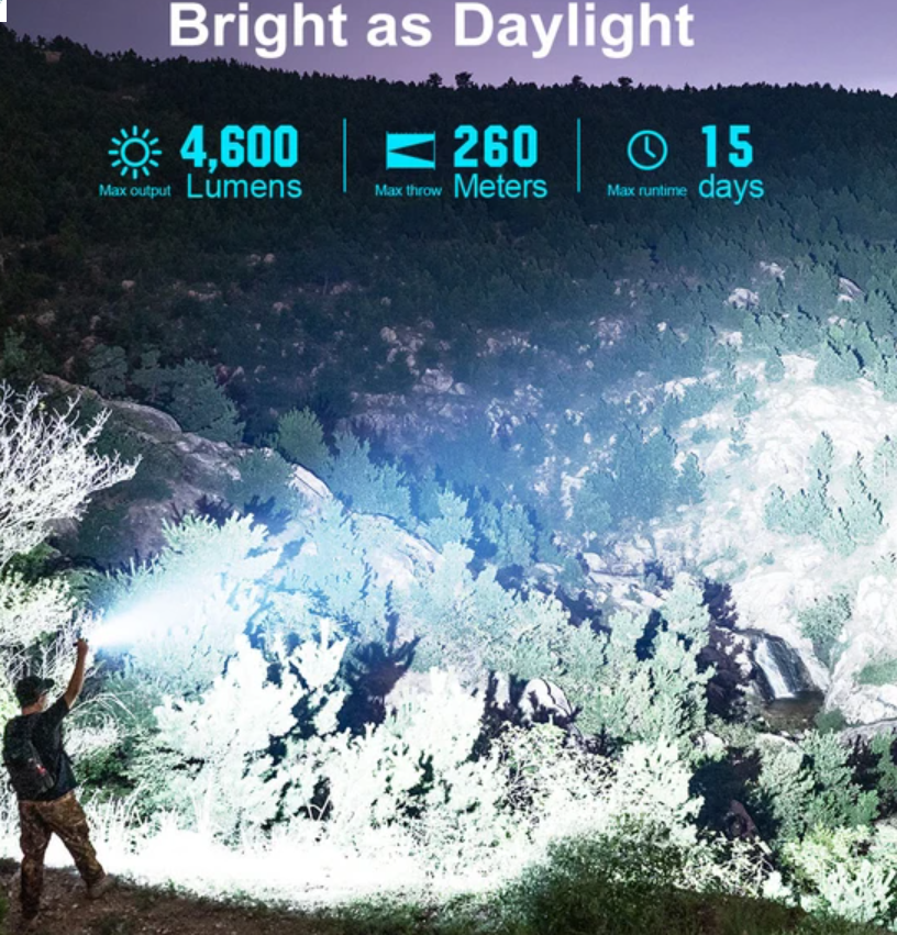 Olight Seeker 4 Pro High Power Flashlight – 4600 Lumens