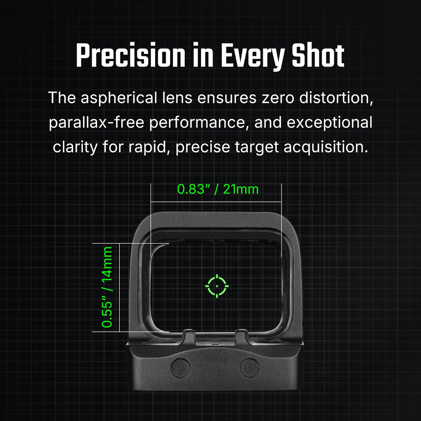 Olight Osight SE GN (Multi Reticle) – Enclosed Green Dot Sight (2 MOA Dot + 32 MOA Circle)