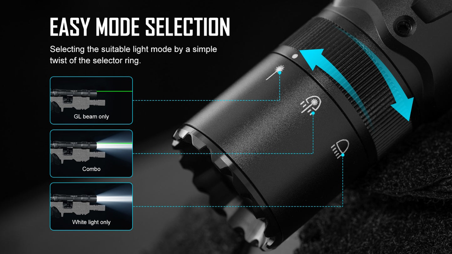 OLIGHT Odin GL Tactical Flashlight (1500 Lumens/215 Meter Throw)