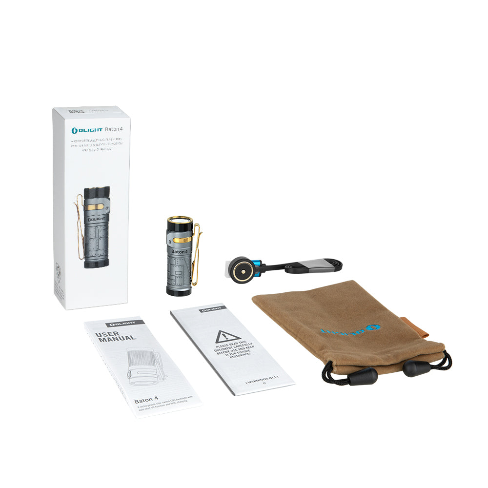 Olight Baton 4 – Powerful EDC Flashlight - 1300 Lumen / 170m