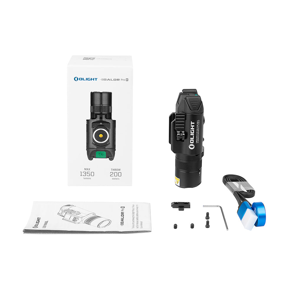 Baldr Pro R – Rechargeable Weapon Light with Green Laser