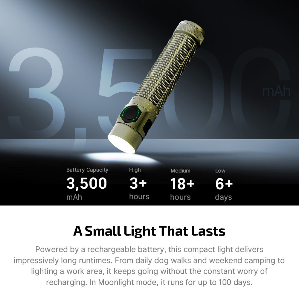 Olight Baton 4 Ultra – Compact High-Lumen EDC Flashlight - 1600 Lumen / 200m