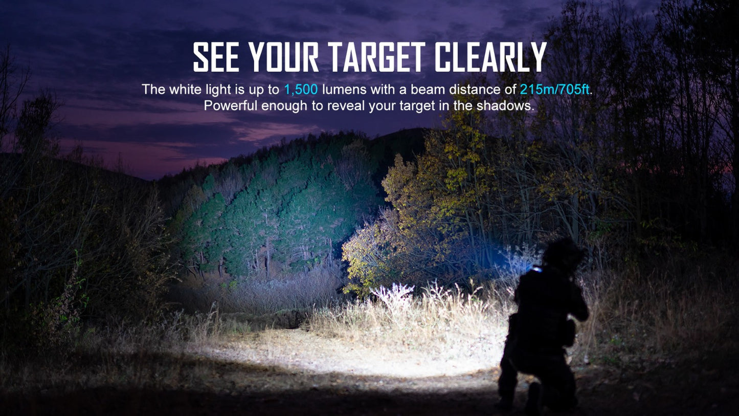 OLIGHT Odin GL Tactical Flashlight (1500 Lumens/215 Meter Throw)