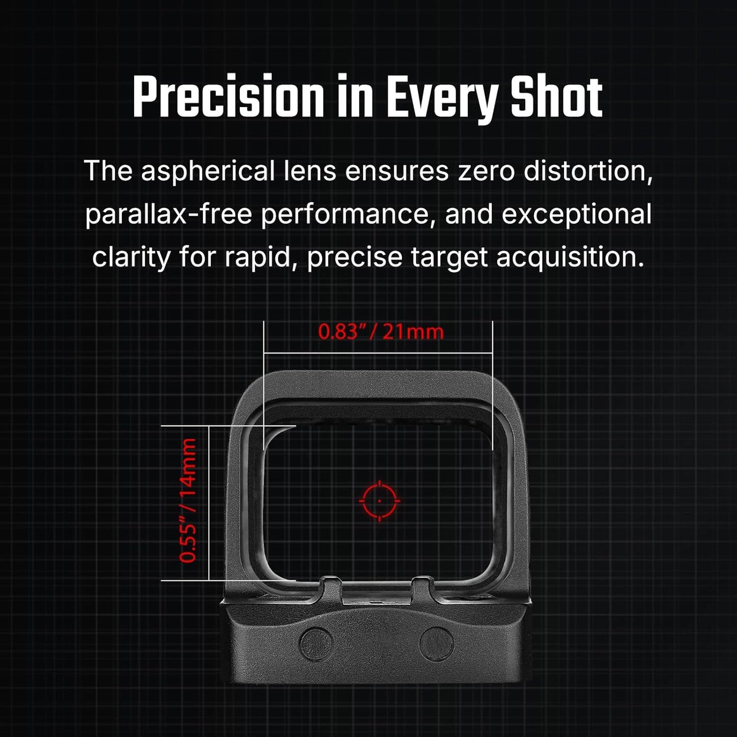 Olight OSIGHT SE – Enclosed 2 MOA Red Dot Sight with Replaceable Battery