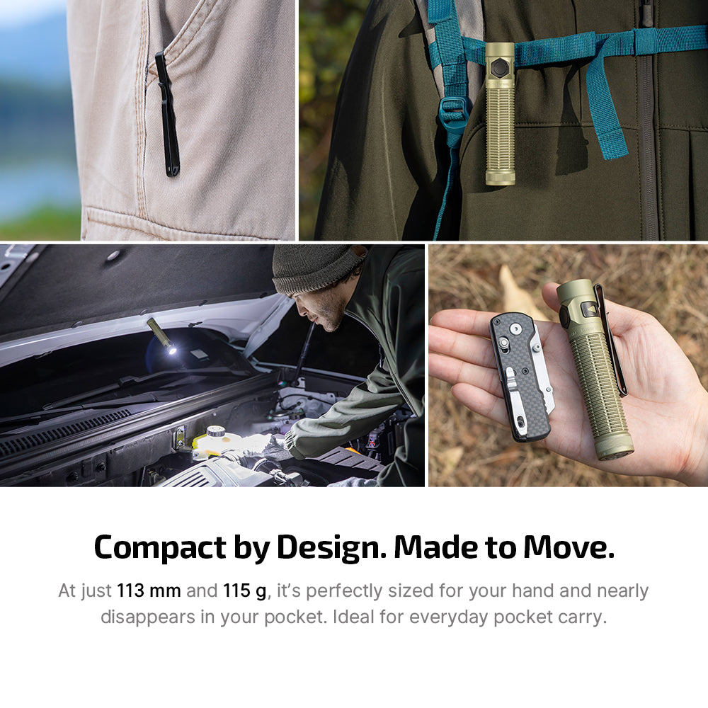 Olight Baton 4 Ultra – Compact High-Lumen EDC Flashlight - 1600 Lumen / 200m