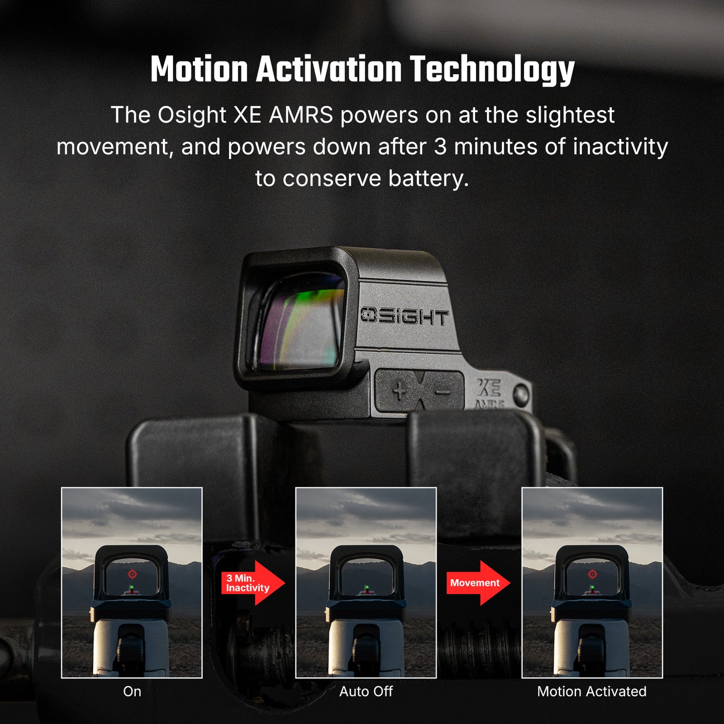 Olight Osight XE – AMRS Enclosed Red Dot Sight (RMR Footprint)