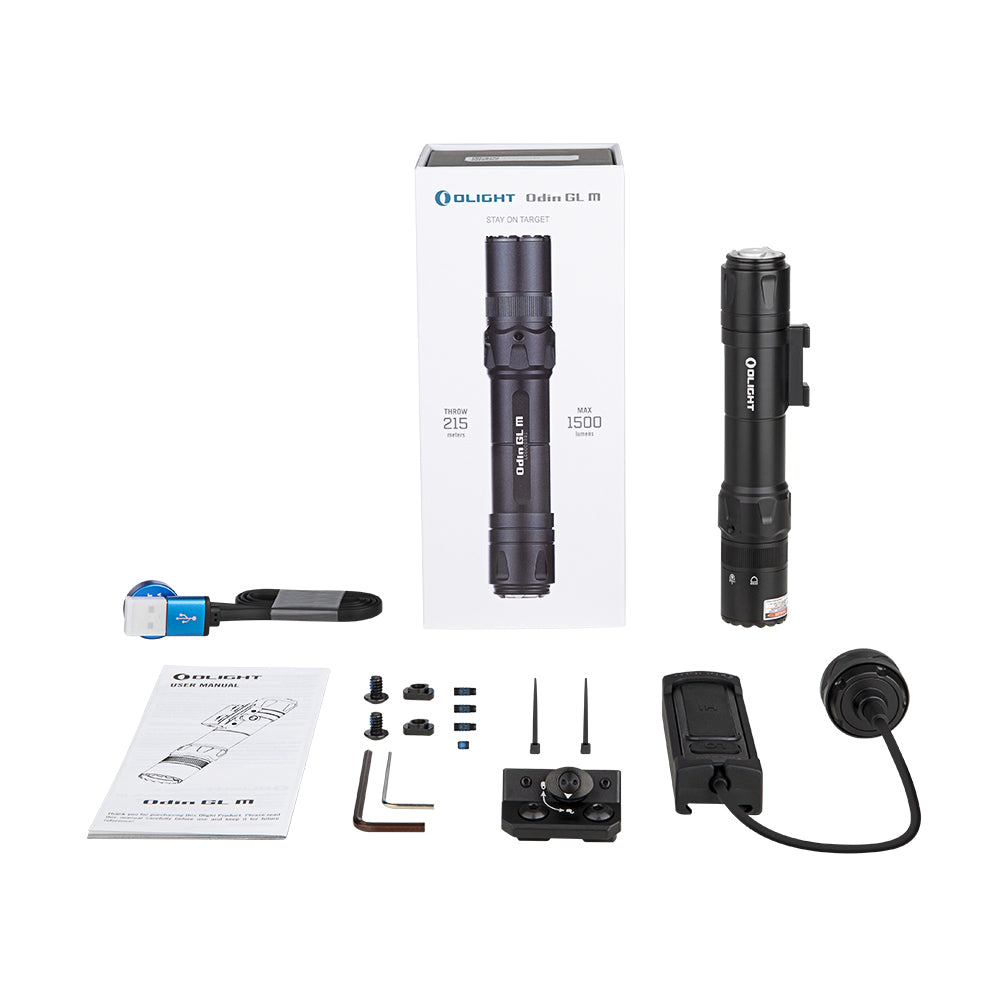 OLIGHT Odin GL Tactical Flashlight (1500 Lumens/215 Meter Throw)