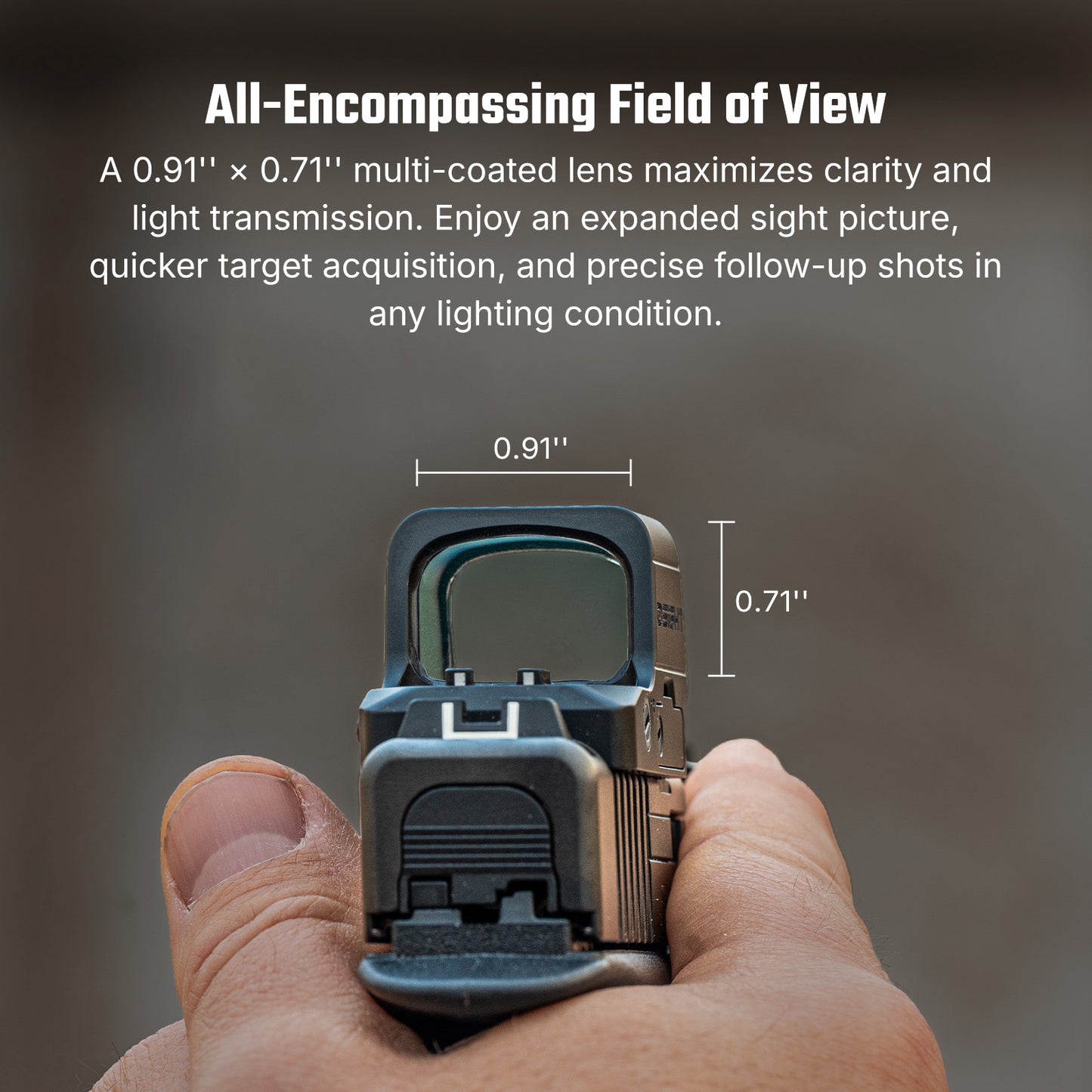 Olight Osight XE – AMRS Enclosed Red Dot Sight (RMR Footprint)