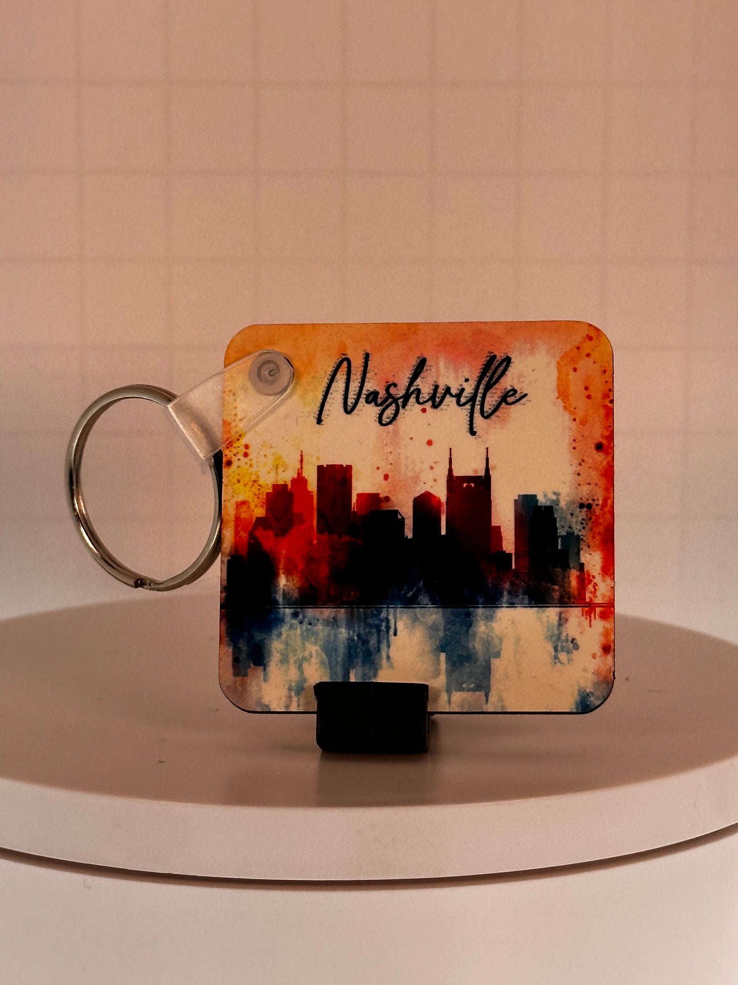 Nashville Skyline Keychain