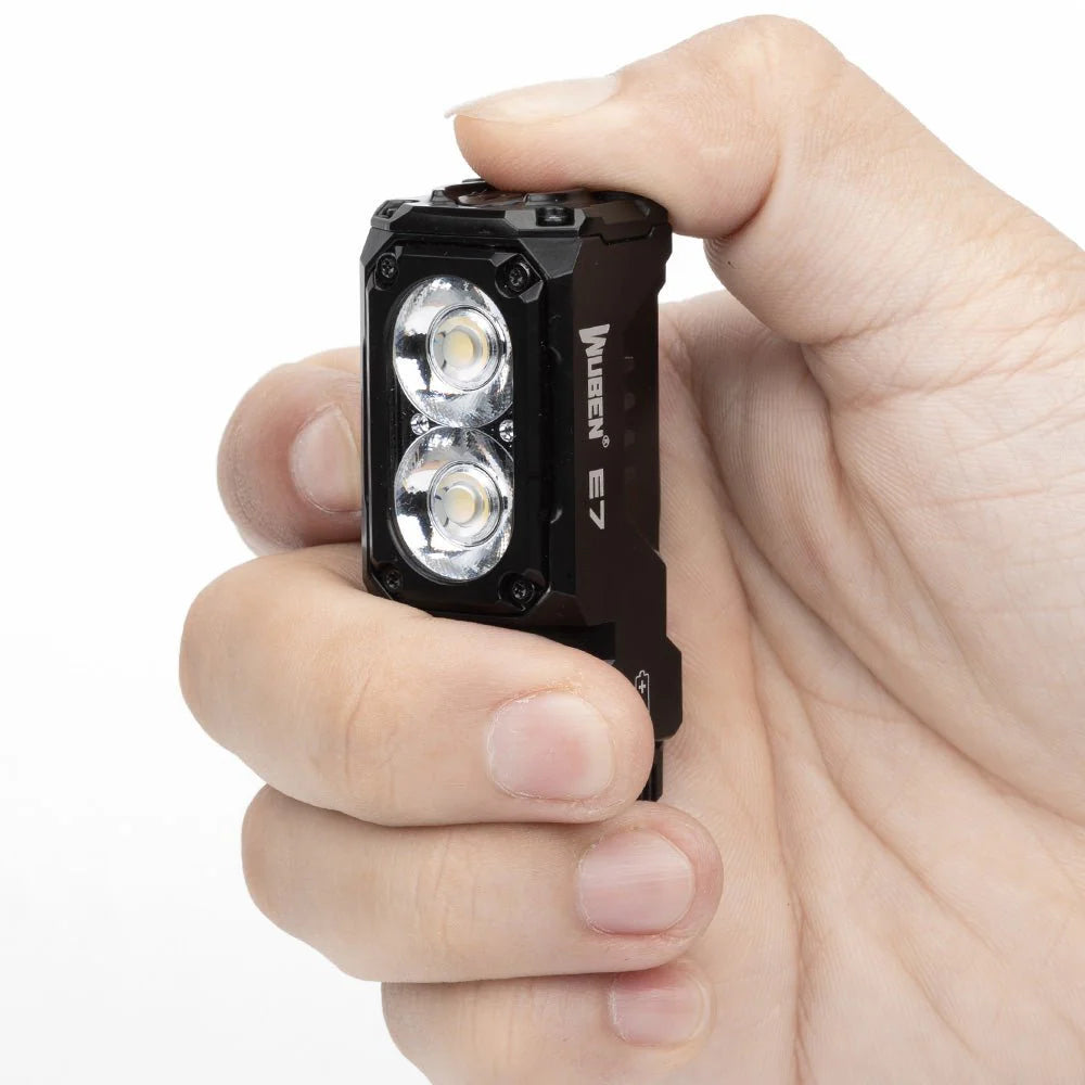 WUBEN E7 Rechargeable Multi-Functional EDC Flashlight - 1800 Lumen / 123m
