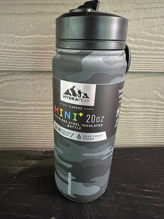 20oz Mini Bottle with Straw Lid – Compact Hydration Powerhouse