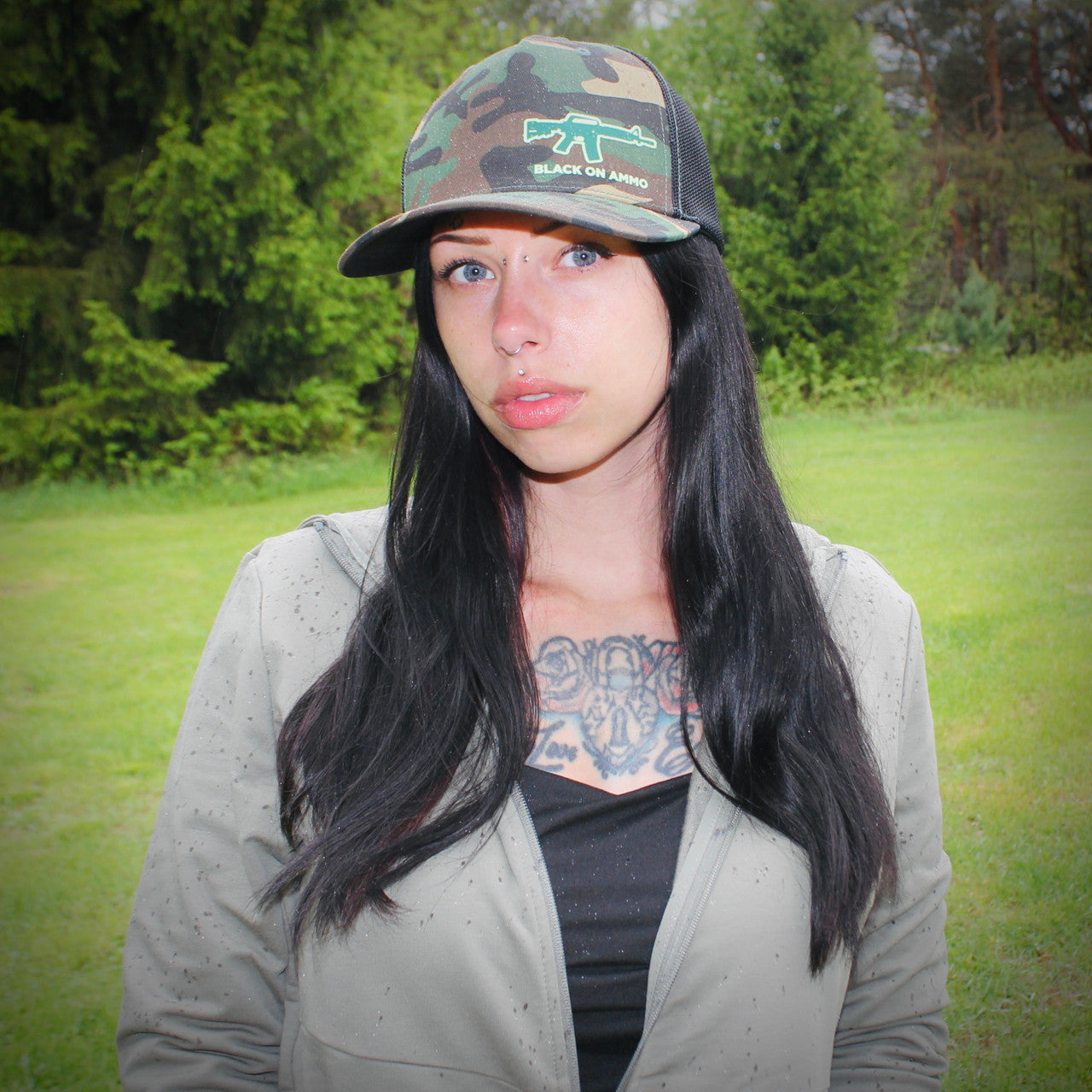 Woodland Camo / Mesh Back | Snapback Hat